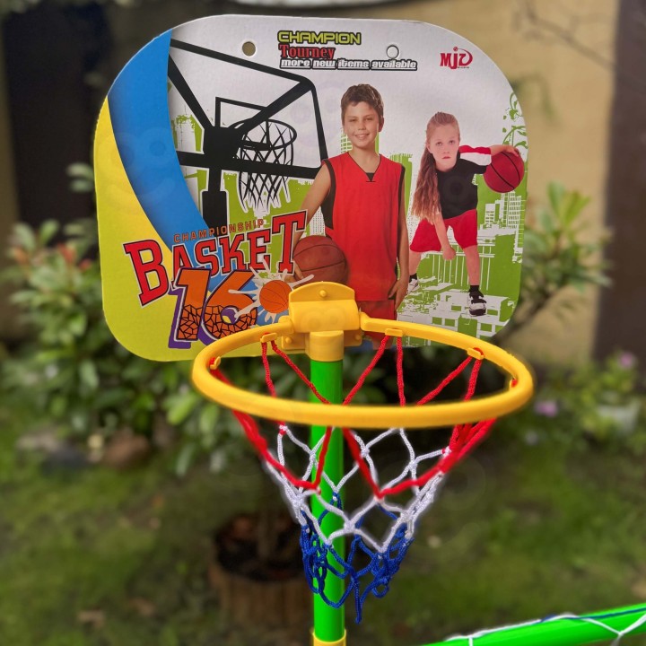 Zestaw Sportowy 2w1 Bramka i Koszykówka WOOPIE - Dla Dzieci