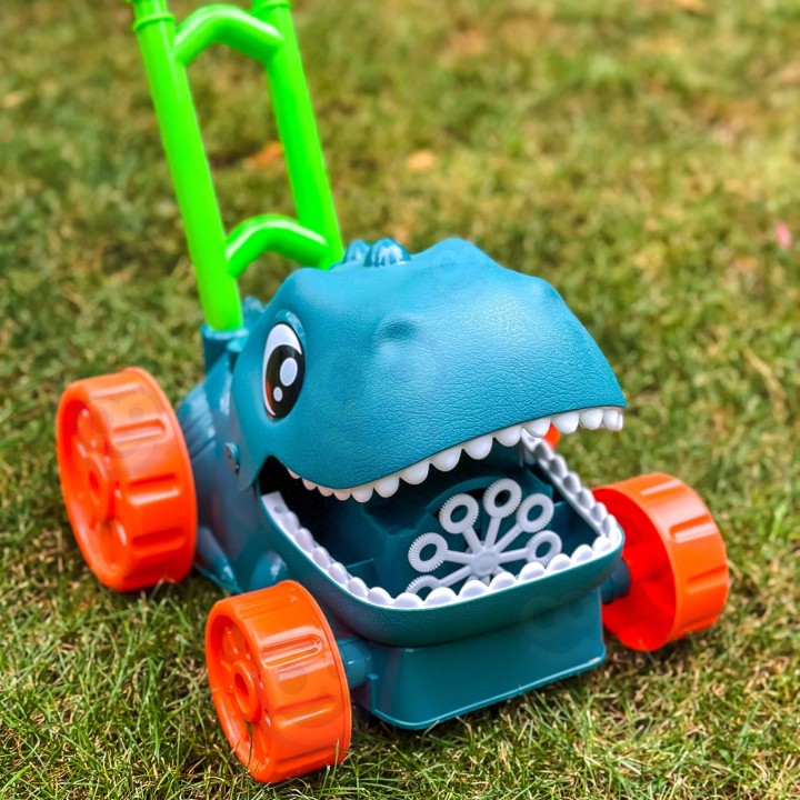 WOOPIE Kosiarka Ogrodowa Dinozaur z Bańkami Mydlanymi + Płyn