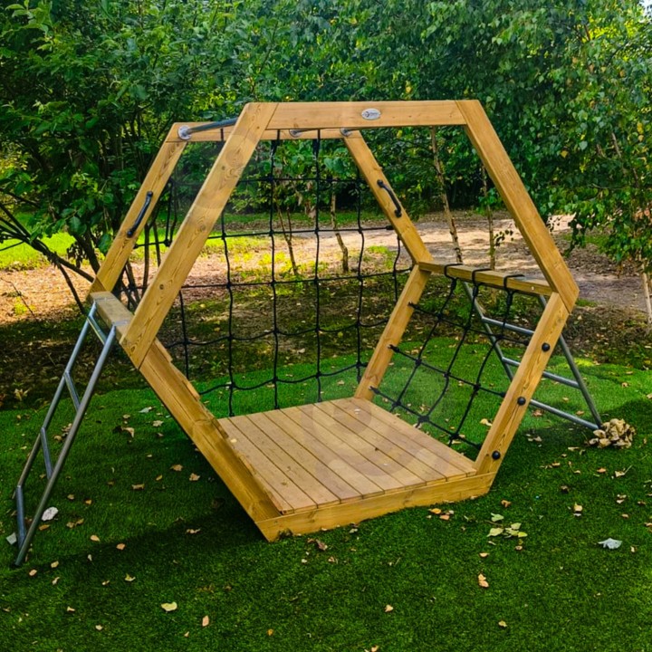 CLASSIC WORLD EDU Wooden Playground XXL - Hexagonal Set