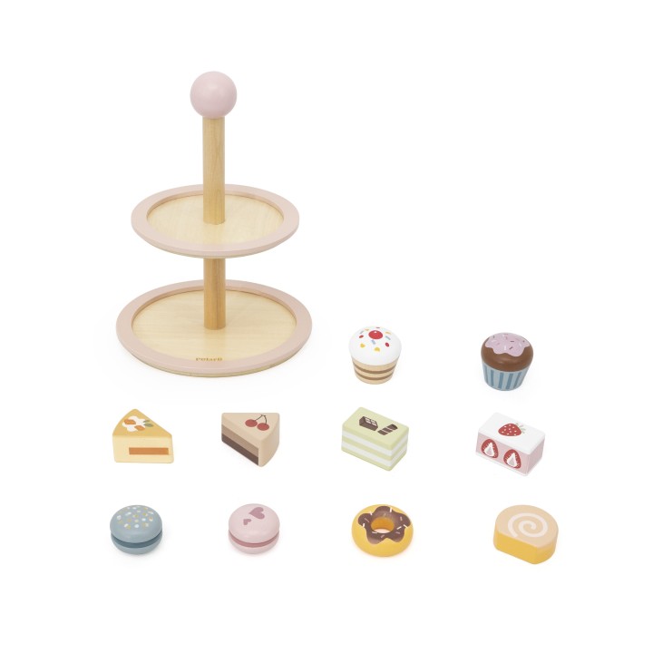 Viga Wooden Cake Stand - cafe fun and development