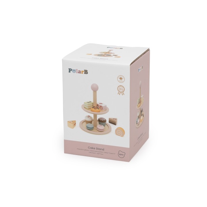 Viga Wooden Cake Stand - cafe fun and development