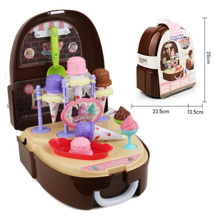 Woopie 2-in-1 Ice Cream in a Backpack Set - Creative Toys