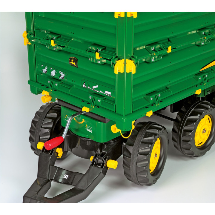 Rolly Toys rollyMulti Trailer - Rolly Multi John Deere 3-axle dump trailer