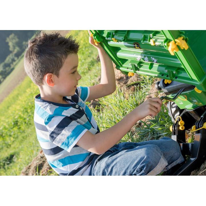 Rolly Toys rollyMulti Trailer - Rolly Multi John Deere 3-axle dump trailer