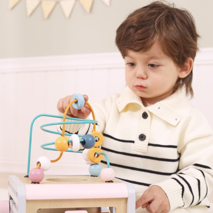 VIGA PolarB Activity Box 5w1 - Drewniane Centrum Gier dla Dzieci