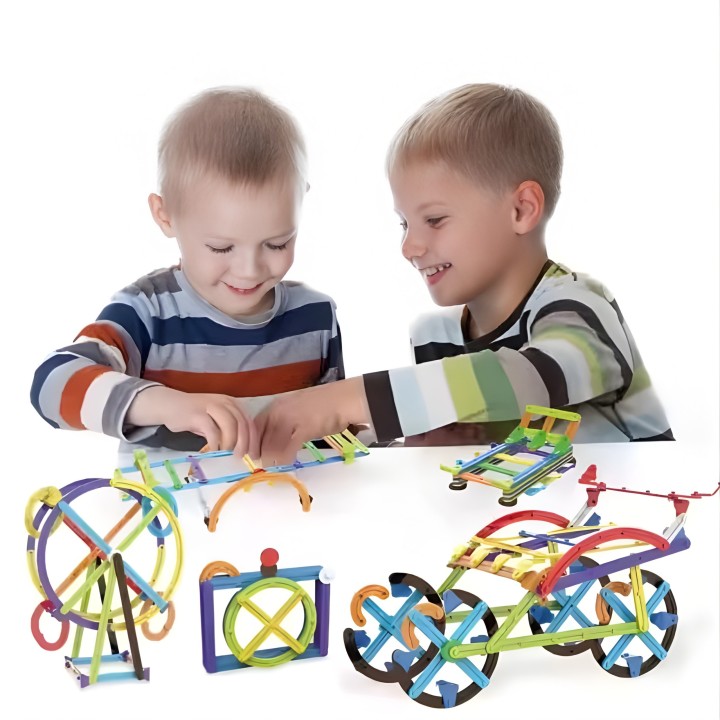 WOOPIE 3D Mathematical Building Blocks 155-piece Educational Set