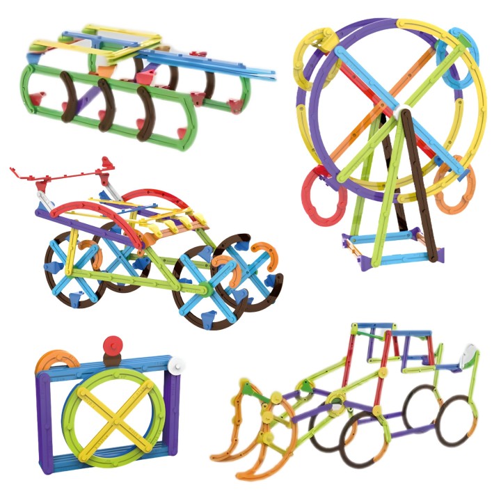 WOOPIE 3D Mathematical Building Blocks 155-piece Educational Set
