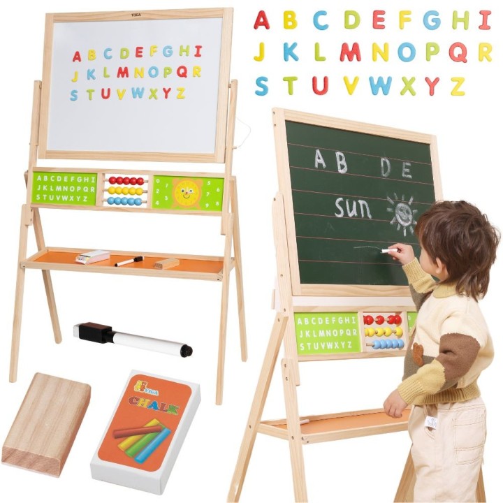 Wooden educational board for children - creative learning and fun with Viga