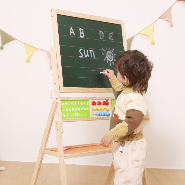 Wooden educational board for children - creative learning and fun with Viga