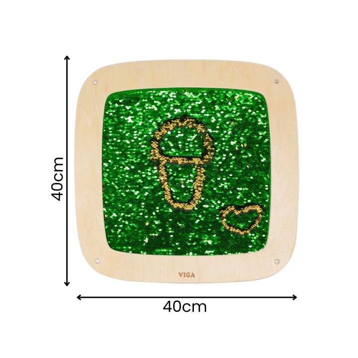A striking sequin wall panel – fun and learning for children | Viga
