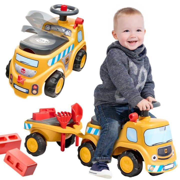 JCB Construction Truck with Trailer 1-3 Years Falk Ride-on