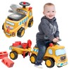 FALK JCB Ride-on Construction Truck with Trailer and Accessories