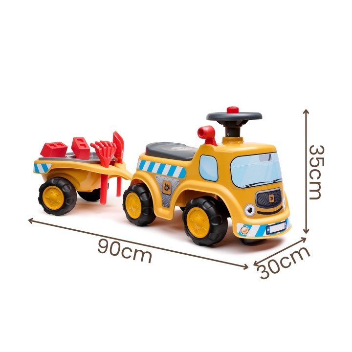 JCB Construction Truck with Trailer 1-3 Years Falk Ride-on