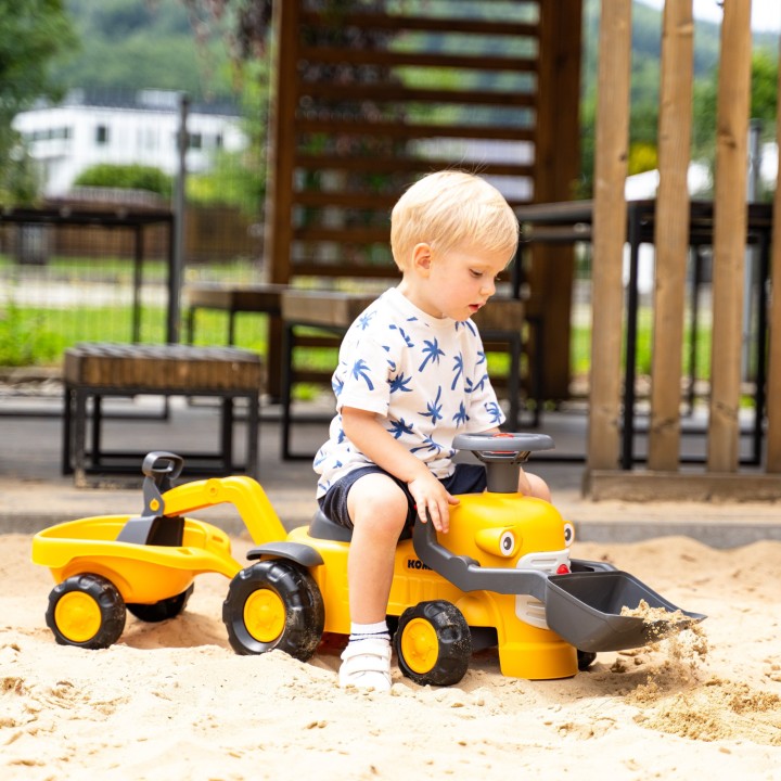 Komatsu Ride-on Tractor with Excavator and Trailer Eco Recycling