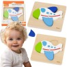 VIGA Wooden Puzzle Colorful Plane For Children