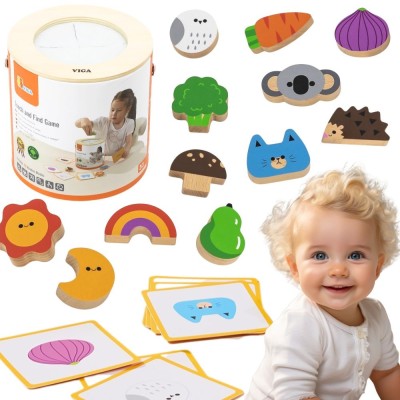 Wooden blocks "Blind Game" - fun and learning for children from Viga