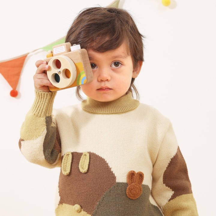 Viga Wooden Camera - Sensory Toy, Learning Colors and Sound