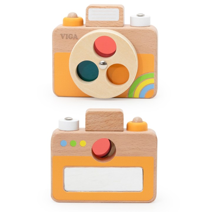Viga Wooden Camera - Sensory Toy, Learning Colors and Sound