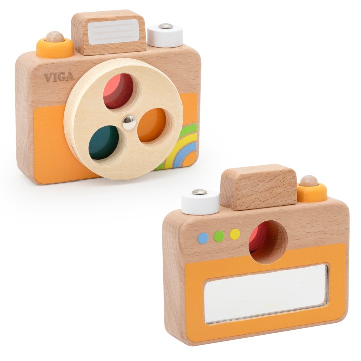 Viga Wooden Camera - Sensory Toy, Learning Colors and Sound