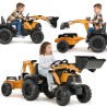 FALK Case CE Pedal Tractor with Backhoe Loader and Trailer 3-7 years