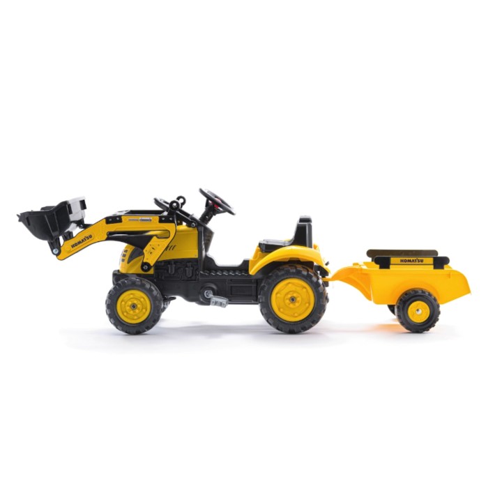 Traktor Komatsu Falk na Pedały z Koparką i Przyczepą 2076M