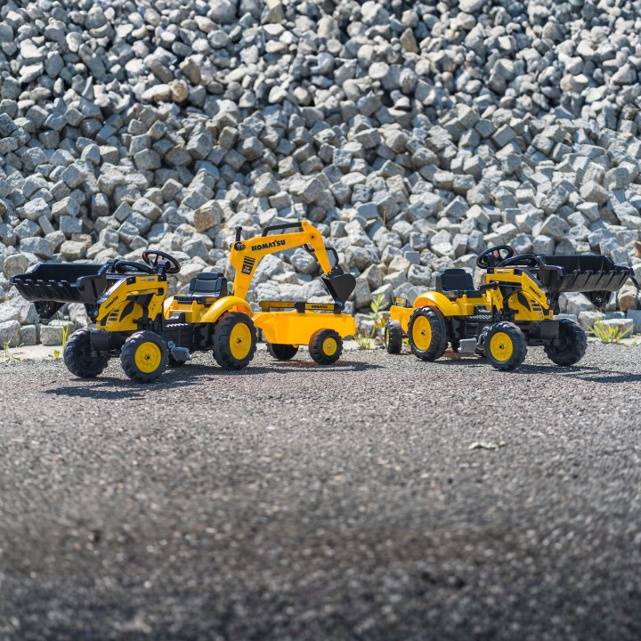 Traktor na Pedały FALK Komatsu z Koparką i Przyczepą 2-5 lat