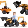 FALK CASE Pedal Tractor with Excavator Bucket and Trailer 2-5 years