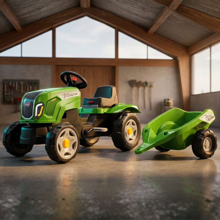 FALK Traktor na Pedały Claas Terra Maxx z Przyczepą 2-6 Lat