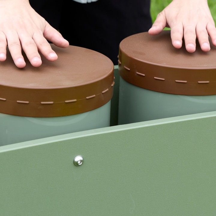 Bębny Conga Ogrodowe Instrument Masterkidz - Rytmiczna Zabawa Dziecka