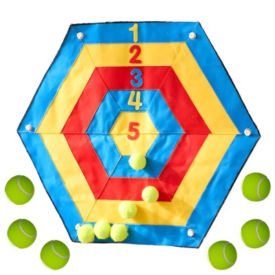 Hexagonal Mathematical Shield with Velcro WOOPIE - Throwing Game XXL 98cm