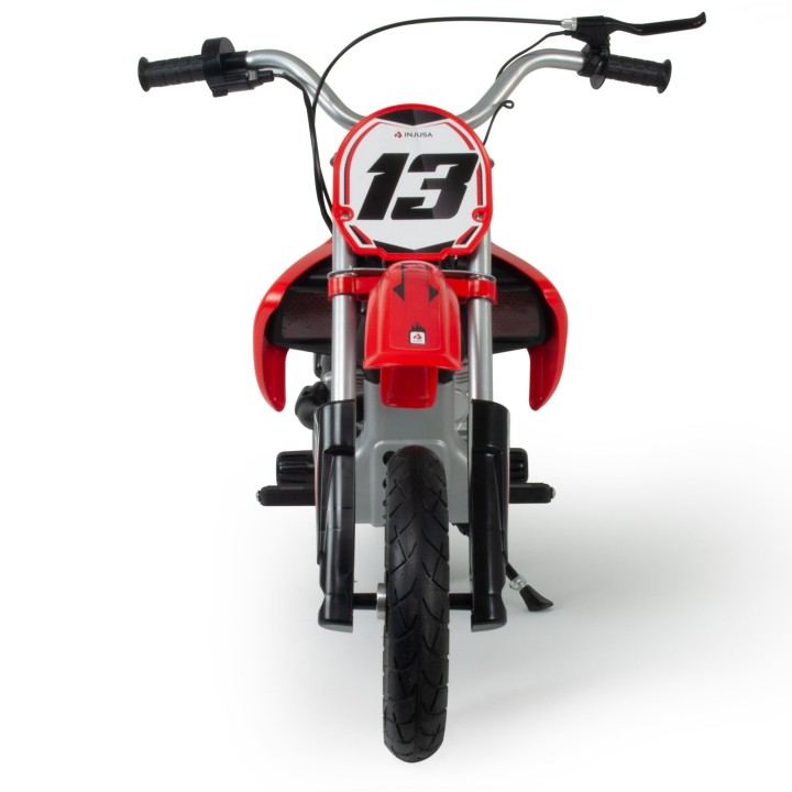 Motor Crossowy Elektryczny 24V dla Dzieci Czerwony Akumulator - Injusa