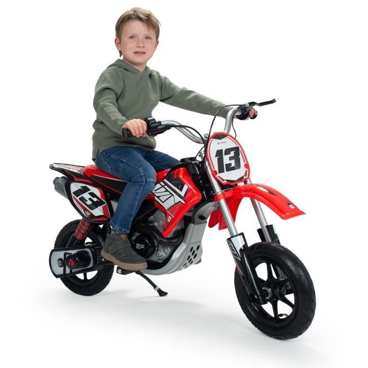 Motor Crossowy Elektryczny 24V dla Dzieci Czerwony Akumulator - Injusa