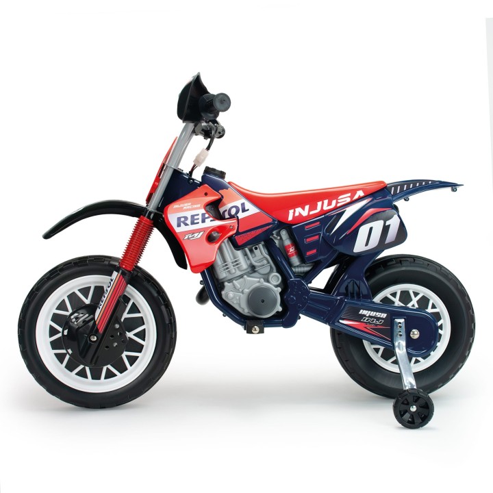 Motor Repsol na akumulator 6V dla dzieci Injusa - Wyścigowy styl cross