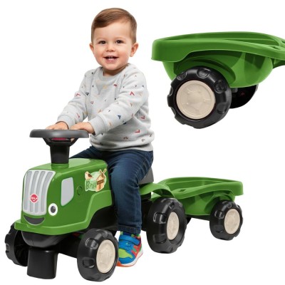 FALK Jeździk Traktor Birdy Farm z Przyczepą - Ekologiczny 90%