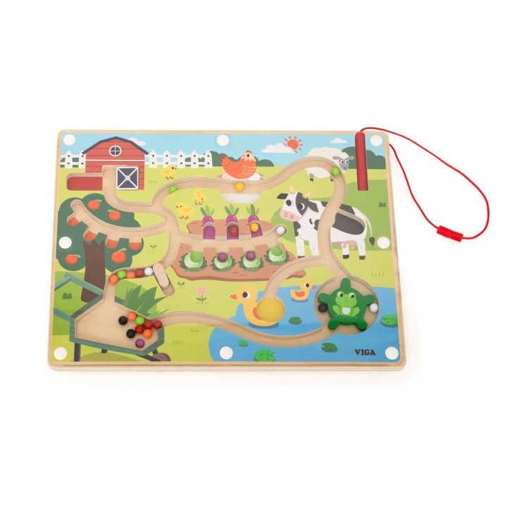 Viga Wooden Magnetic Maze – An Educational Toy for Toddlers
