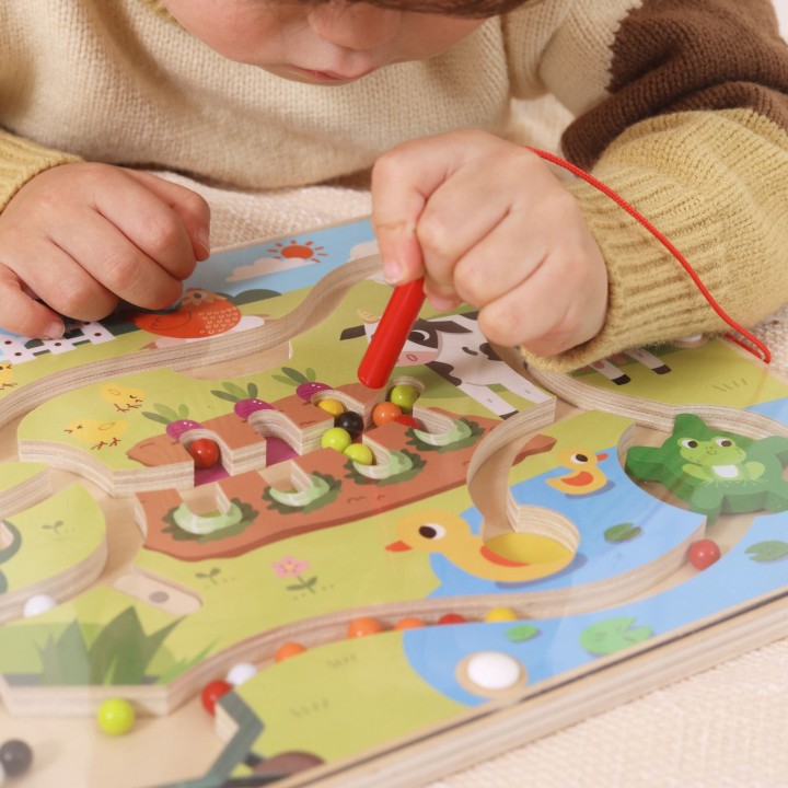 Viga Wooden Magnetic Maze – An Educational Toy for Toddlers