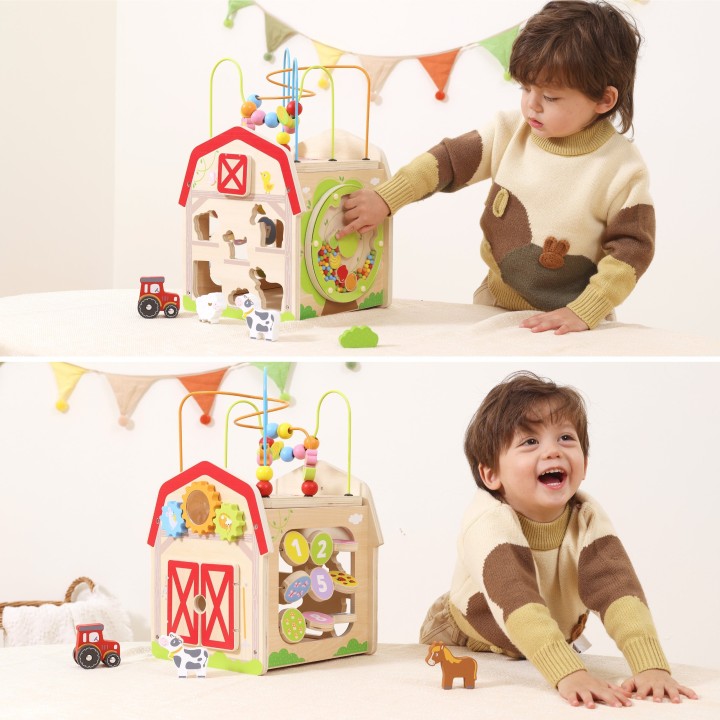Activity Farm Viga – 7 activity cube 18m+