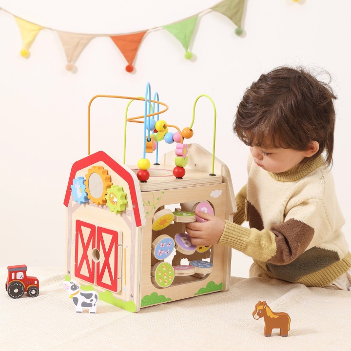 Activity Farm Viga – Kostka edukacyjna 7 aktywności 18m+