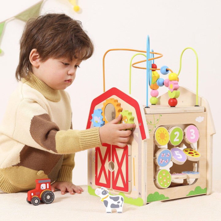 Activity Farm Viga – Kostka edukacyjna 7 aktywności 18m+