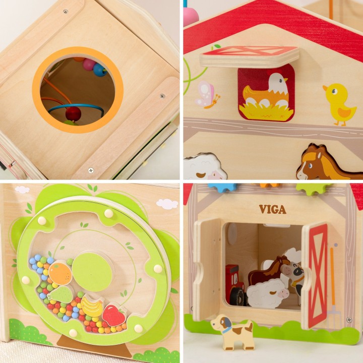 Activity Farm Viga – 7 activity cube 18m+
