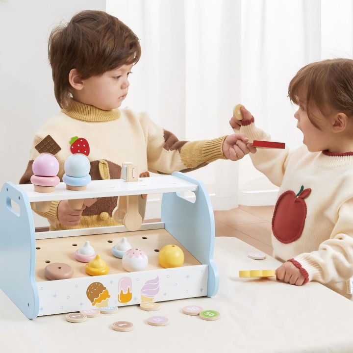 Wooden Ice Cream Parlor Viga Ice Cream Shop - Development and Fun for Children!