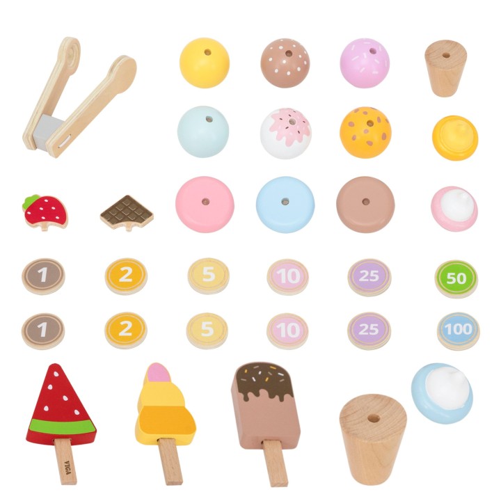 Wooden Ice Cream Parlor Viga Ice Cream Shop - Development and Fun for Children!