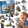 WOOPIE Building Blocks Build Police Vehicles 8 STEAM Models – Become a city hero!