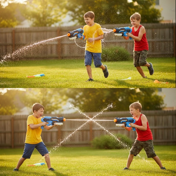 Water Gun Blaster Launcher Range 8m Woopie - Toy