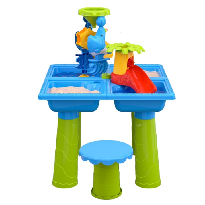WOOPIE Stolik Wodny 2w1 Piaskownica XL Aquapark z 4 Basenami