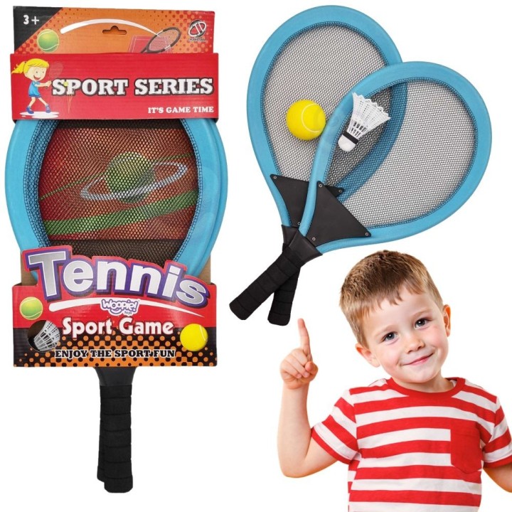 WOOPIE Tennis Badminton Rackets for Kids + Shuttlecock