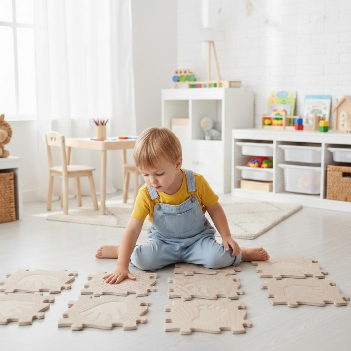 Zestaw Mat Ręka i Noga WOOPIE - Sensoryczna Ścieżka, Puzzle 16szt