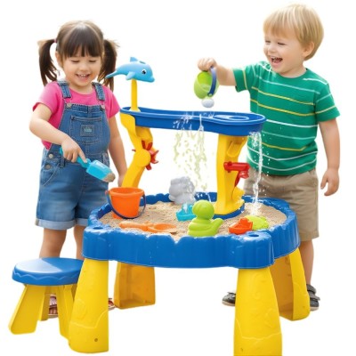 2-in-1 Sand and Water Table with Woopie Chair - Toys