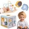 VIGA PolarB Activity Box Wooden Educational Game Center 5-in-1 cube