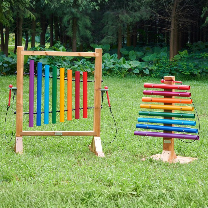 Tęczowa Wieża Muzyczna Masterkidz - Duże Cymbałki Ogrodowe Dla Dzieci!